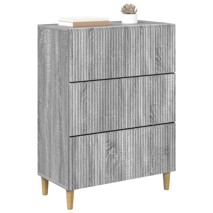 vidaXL Drawer Cabinet 66 x 34.5 x 90 cm Engineered Wood Grey Sonoma