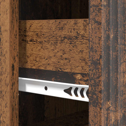 vidaXL Drawer Cabinet Old Wood 66 x 34.5 x 90 cm Engineered Wood