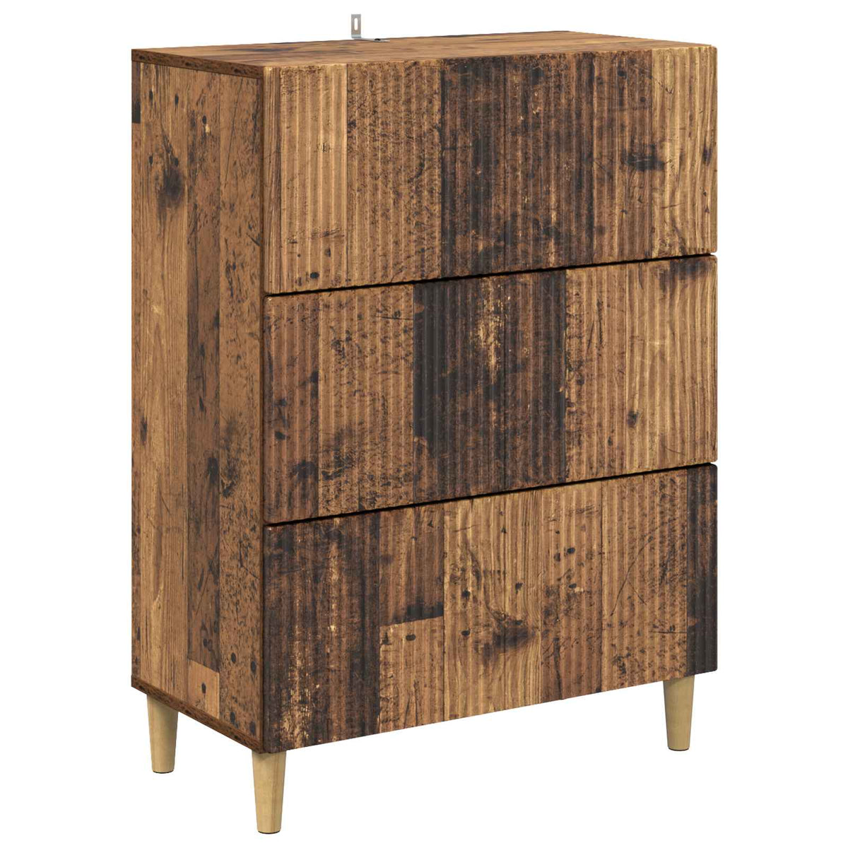 vidaXL Drawer Cabinet 66 x 34.5 x 90 cm Engineered Wood Old Wood