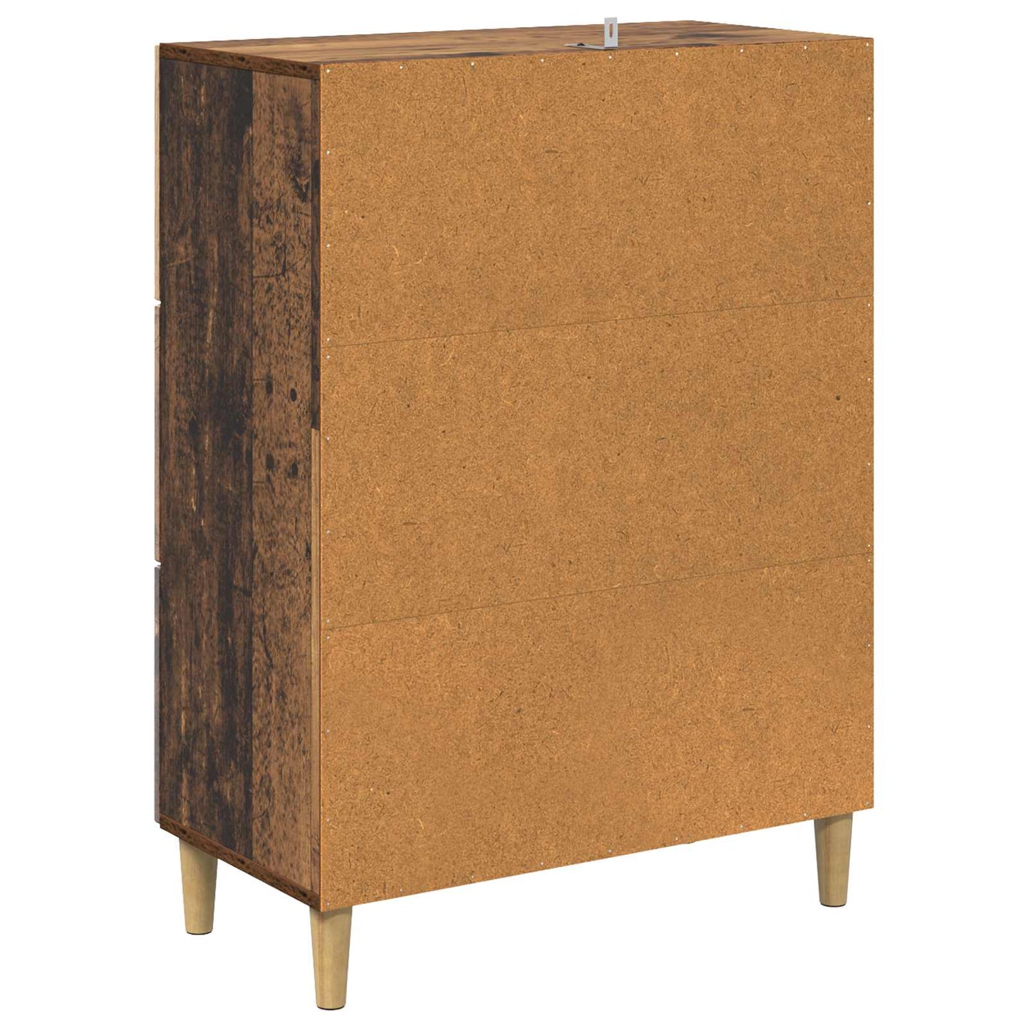 vidaXL Drawer Cabinet Old Wood 66 x 34.5 x 90 cm Engineered Wood