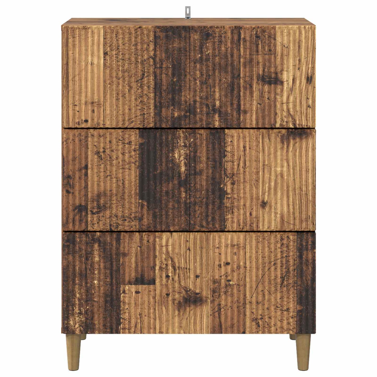 vidaXL Drawer Cabinet Old Wood 66 x 34.5 x 90 cm Engineered Wood