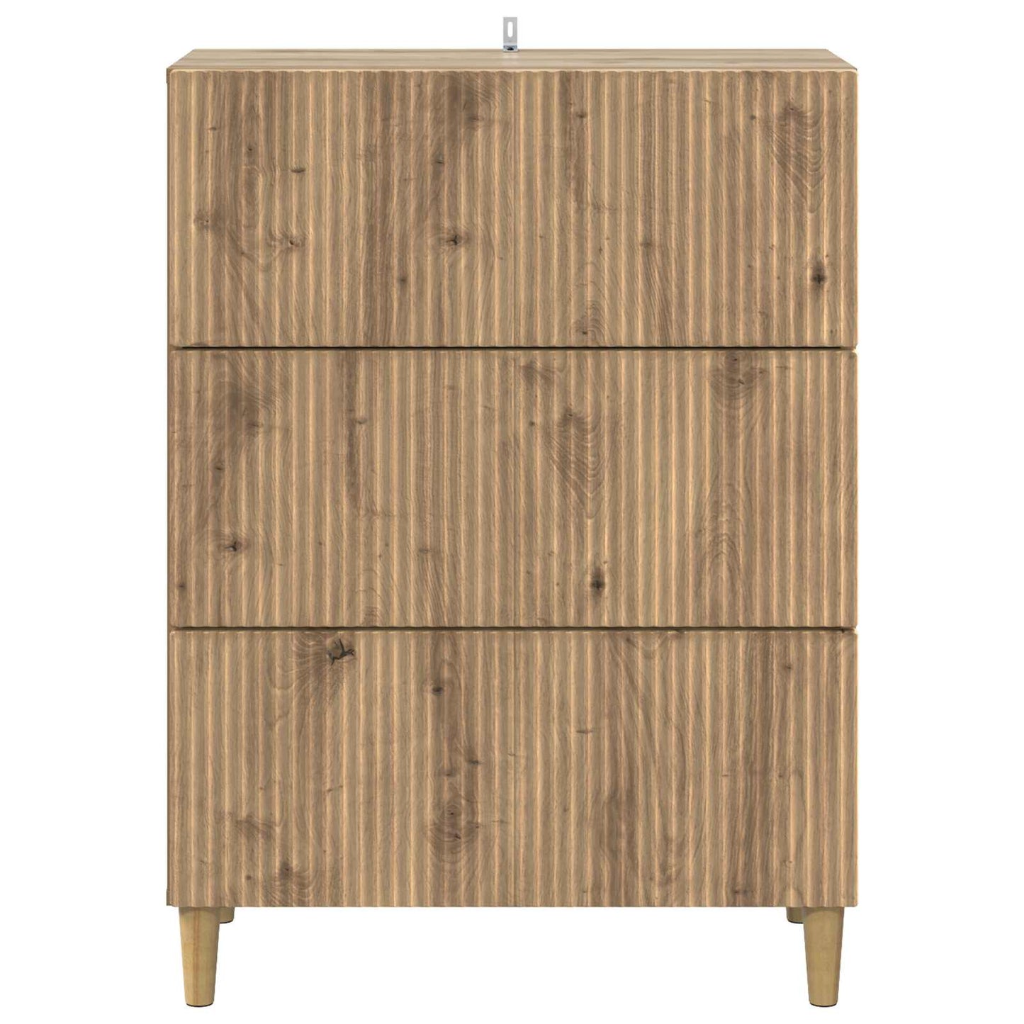 vidaXL Drawer Cabinet 66 x 34.5 x 90 cm Engineered Wood Artisan Oak