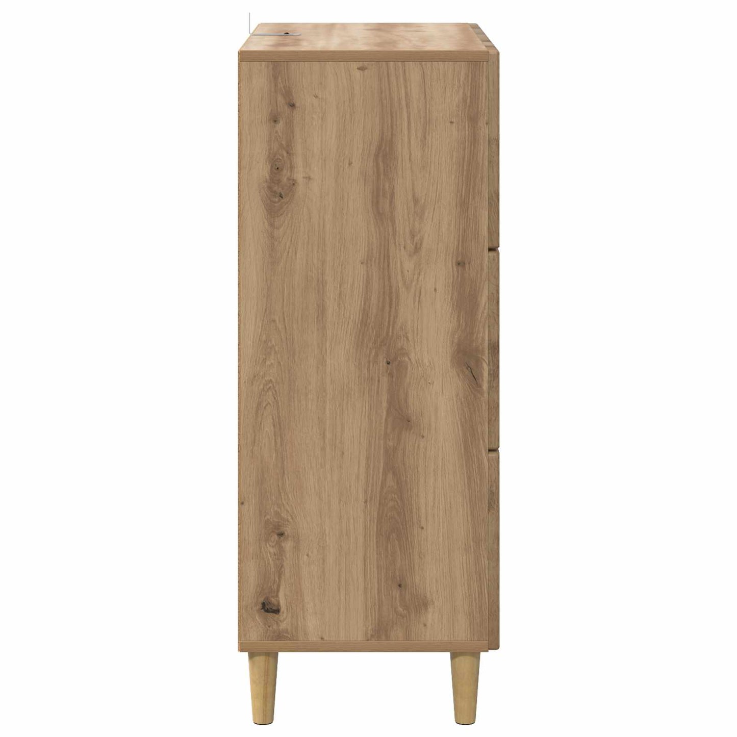 vidaXL Drawer Cabinet 66 x 34.5 x 90 cm Engineered Wood Artisan Oak
