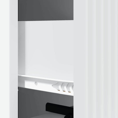 vidaXL Drawer Cabinet White 33 x 34.5 x 90 cm Engineered Wood