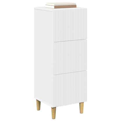 vidaXL Drawer Cabinet White 33 x 34.5 x 90 cm Engineered Wood