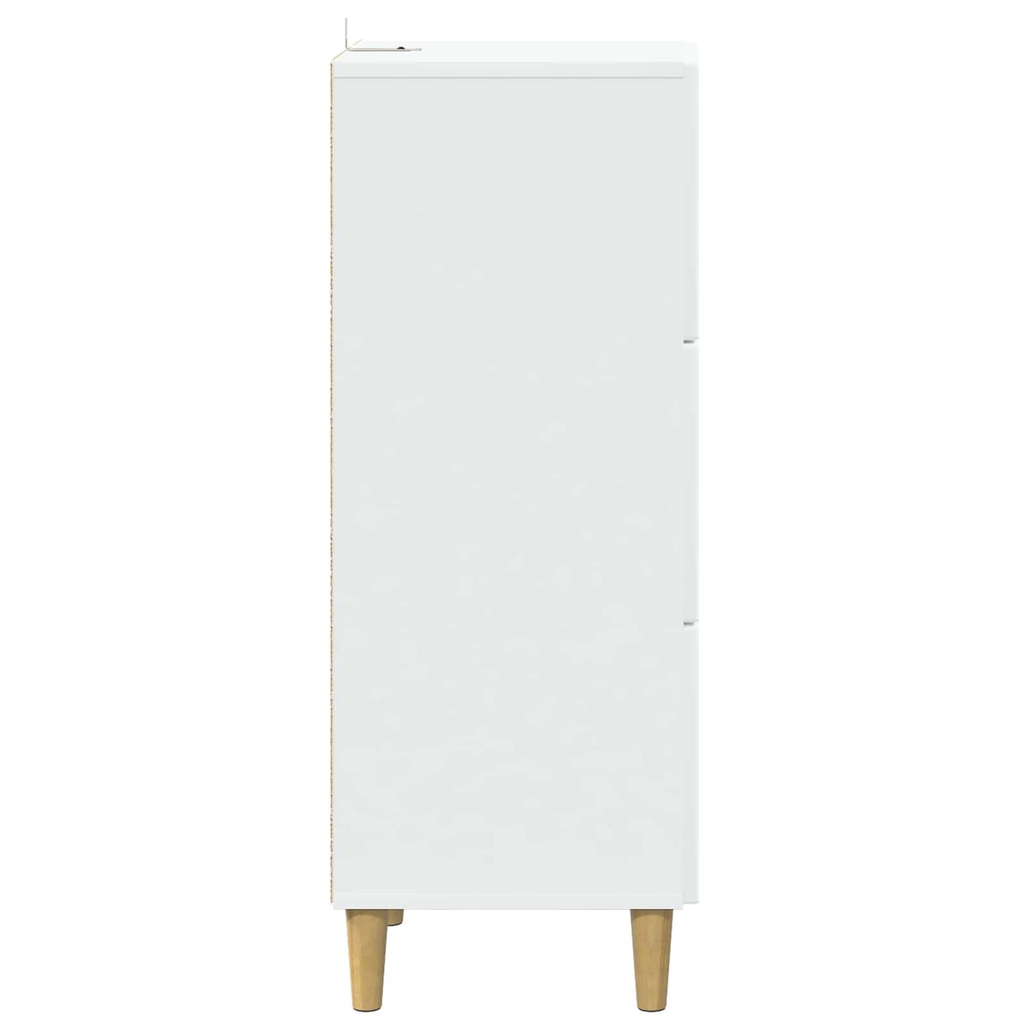 vidaXL Drawer Cabinet White 33 x 34.5 x 90 cm Engineered Wood