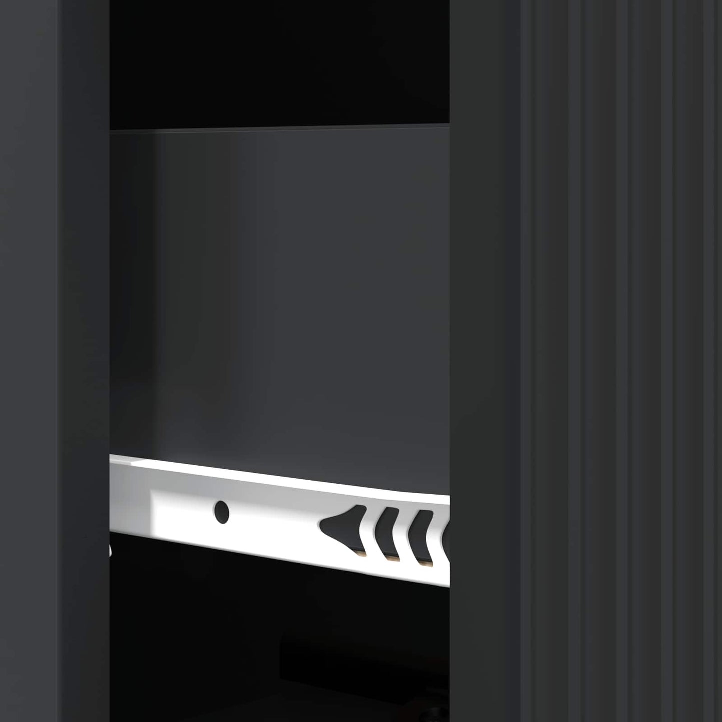 vidaXL Drawer Cabinet Black 33 x 34.5 x 90 cm Engineered Wood
