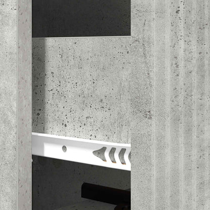 vidaXL Drawer Cabinet Concrete Grey 33 x 34.5 x 90 cm Engineered Wood