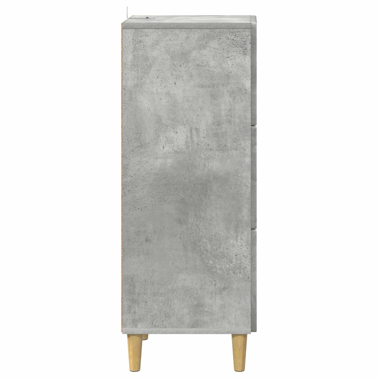 vidaXL Drawer Cabinet Concrete Grey 33 x 34.5 x 90 cm Engineered Wood