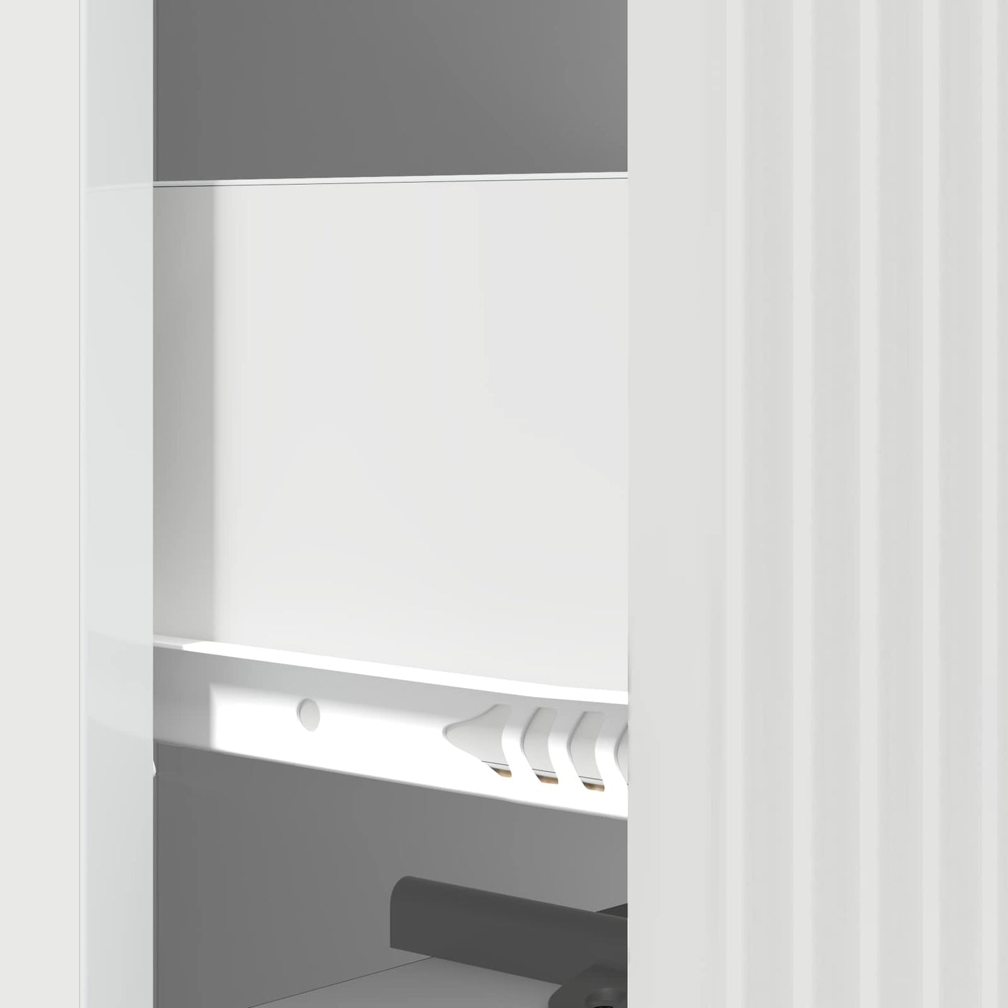 vidaXL Drawer Cabinet High Gloss White 33 x 34.5 x 90 cm