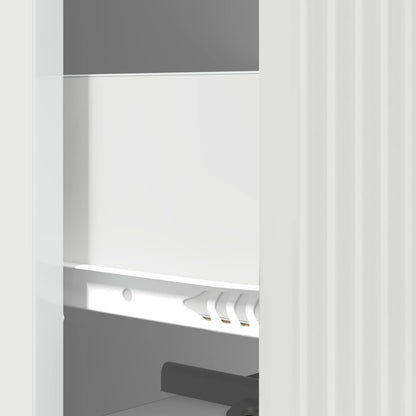 vidaXL Drawer Cabinet High Gloss White 33 x 34.5 x 90 cm
