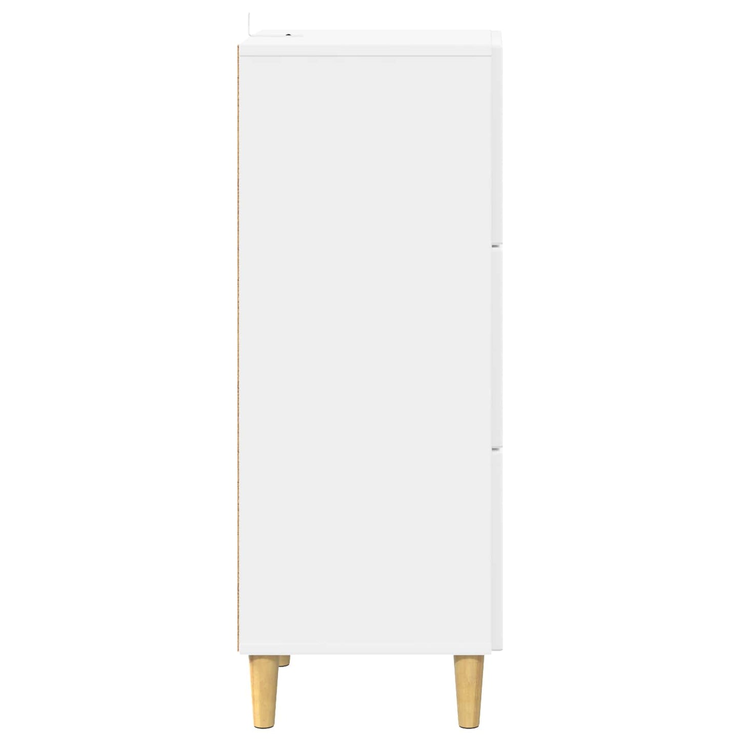 vidaXL Drawer Cabinet High Gloss White 33 x 34.5 x 90 cm