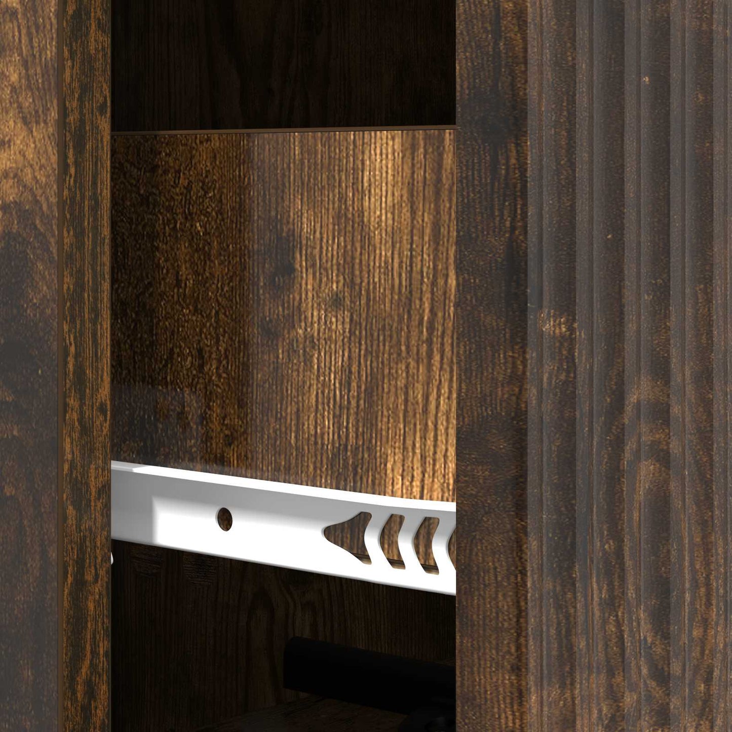 vidaXL Drawer Cabinet Smoked Oak 33 x 34.5 x 90 cm Engineered Wood