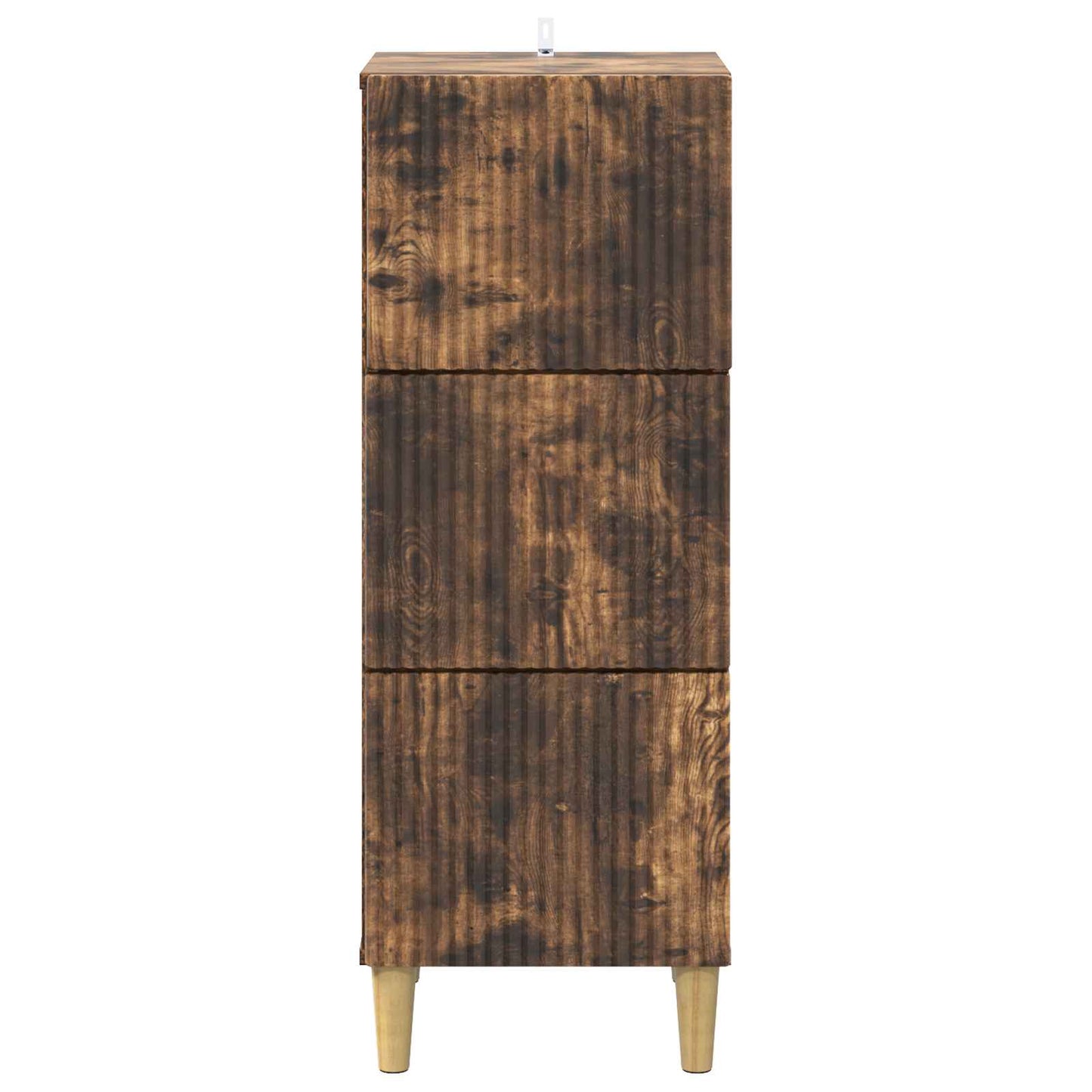 vidaXL Drawer Cabinet Smoked Oak 33 x 34.5 x 90 cm Engineered Wood