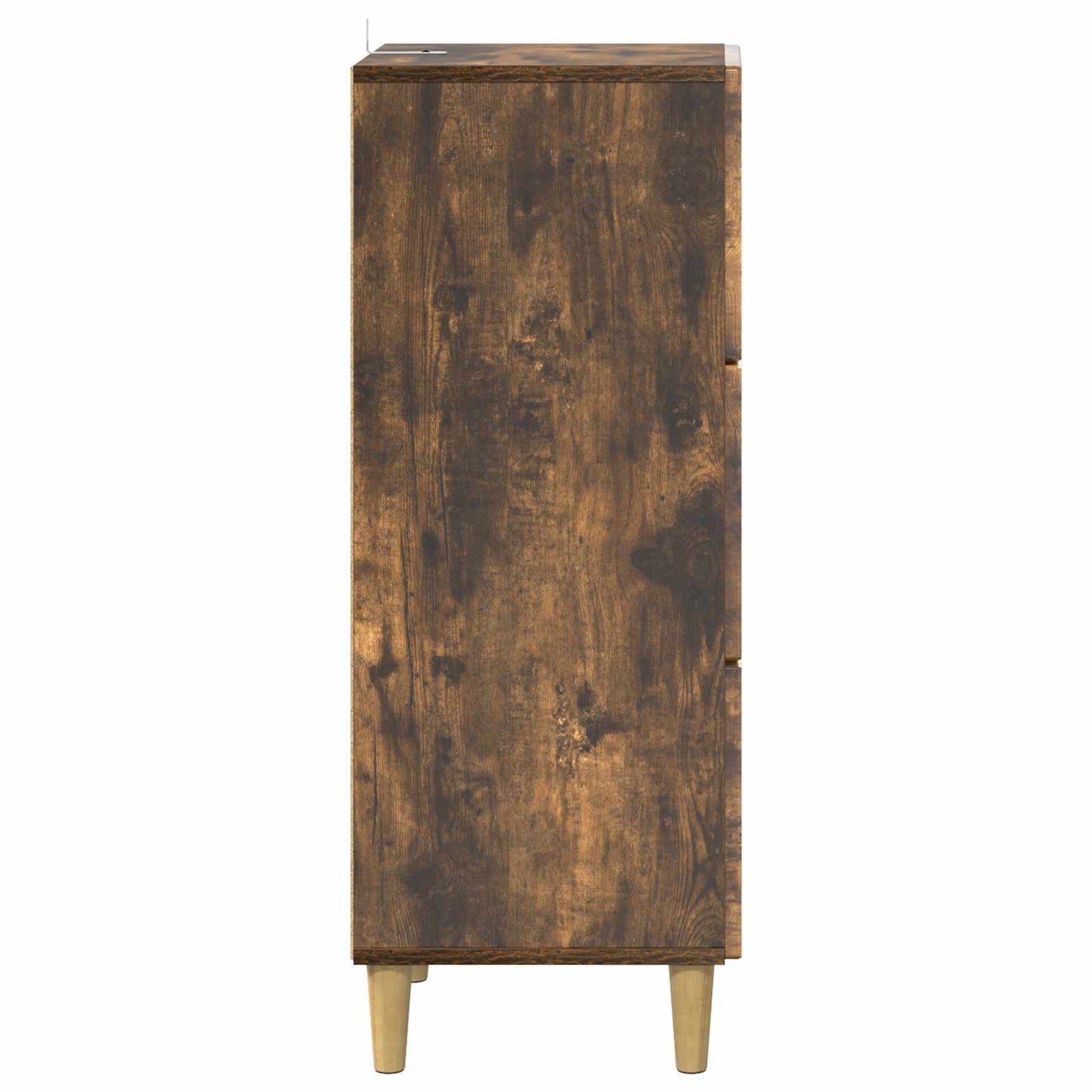 vidaXL Drawer Cabinet Smoked Oak 33 x 34.5 x 90 cm Engineered Wood
