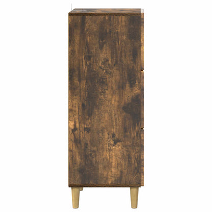 vidaXL Drawer Cabinet Smoked Oak 33 x 34.5 x 90 cm Engineered Wood