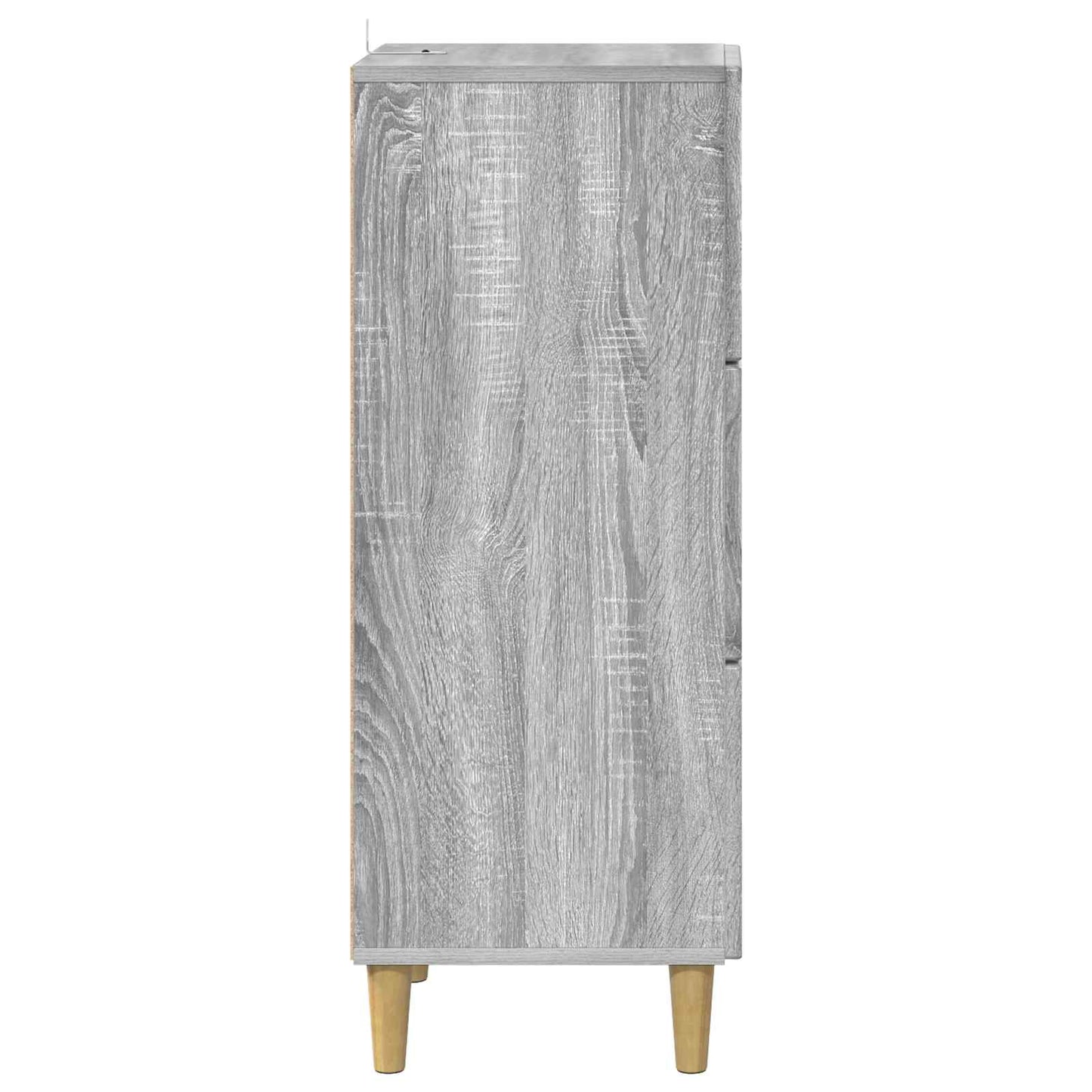 vidaXL Drawer Cabinet Grey Sonoma 33 x 34.5 x 90 cm Engineered Wood