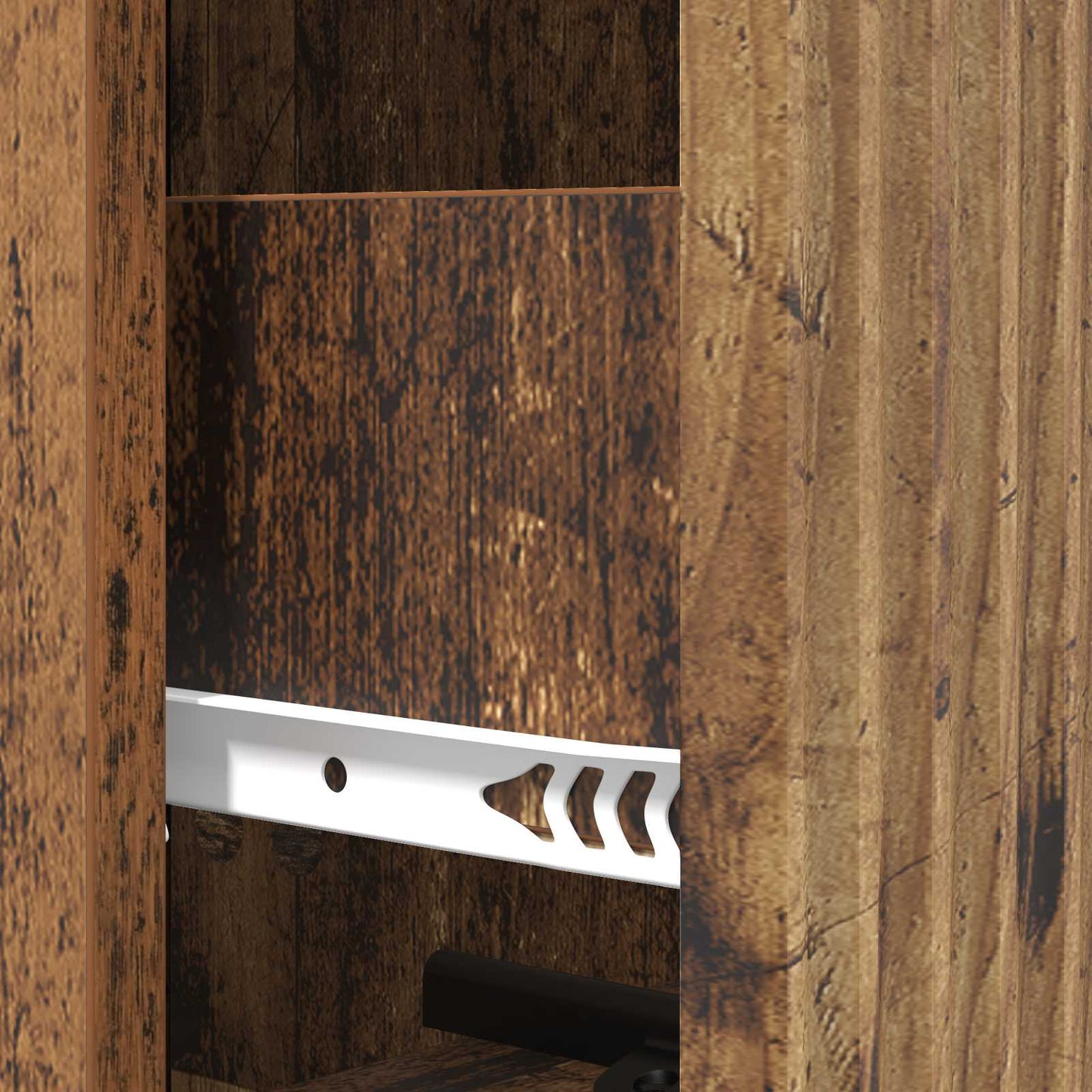 vidaXL Drawer Cabinet Old Wood 33 x 34.5 x 90 cm Engineered Wood