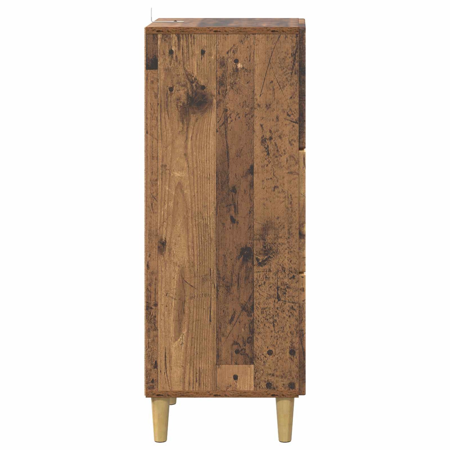 vidaXL Drawer Cabinet Old Wood 33 x 34.5 x 90 cm Engineered Wood