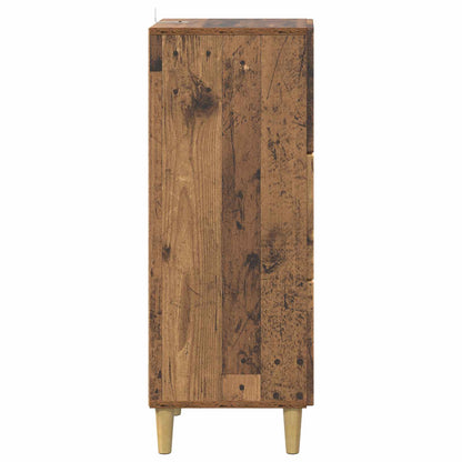 vidaXL Drawer Cabinet Old Wood 33 x 34.5 x 90 cm Engineered Wood