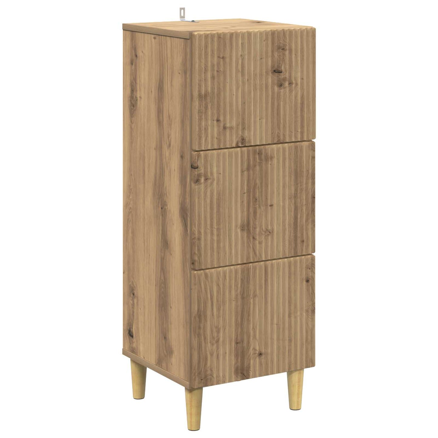 vidaXL Drawer Cabinet 33 x 34.5 x 90 cm Engineered Wood Artisan Oak