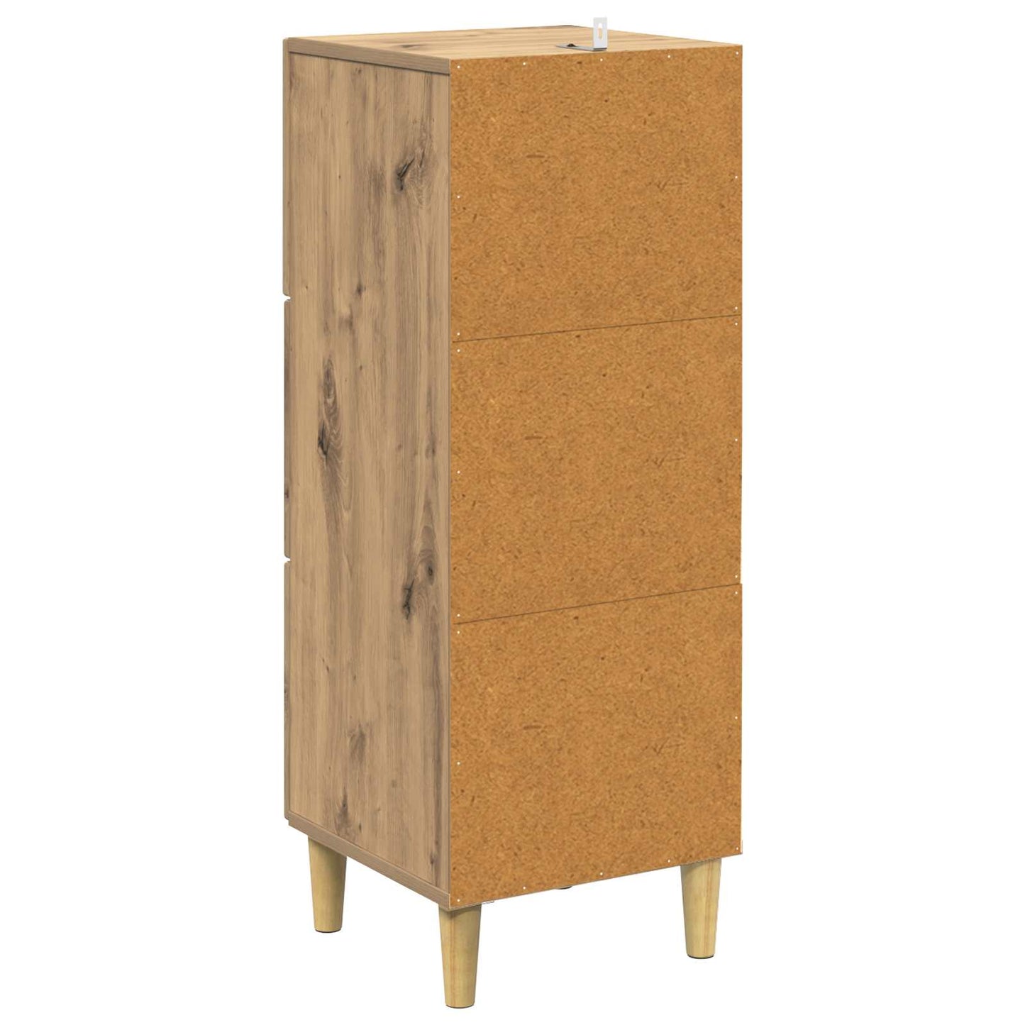 vidaXL Drawer Cabinet 33 x 34.5 x 90 cm Engineered Wood Artisan Oak