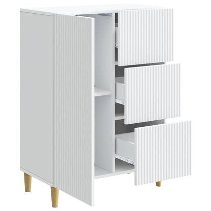 vidaXL Sideboard with Drawer White 66 x 34.5 x 90 cm Engineered Wood