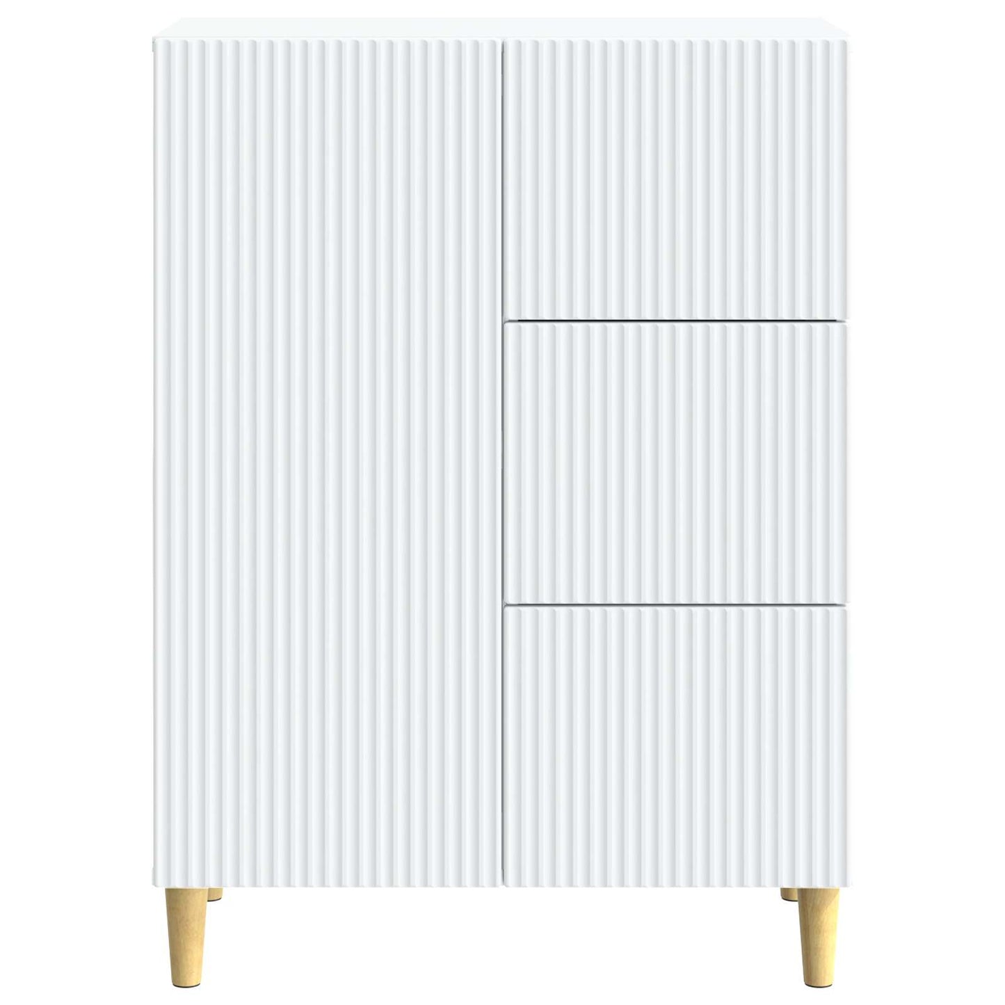 vidaXL Sideboard with Drawer White 66 x 34.5 x 90 cm Engineered Wood