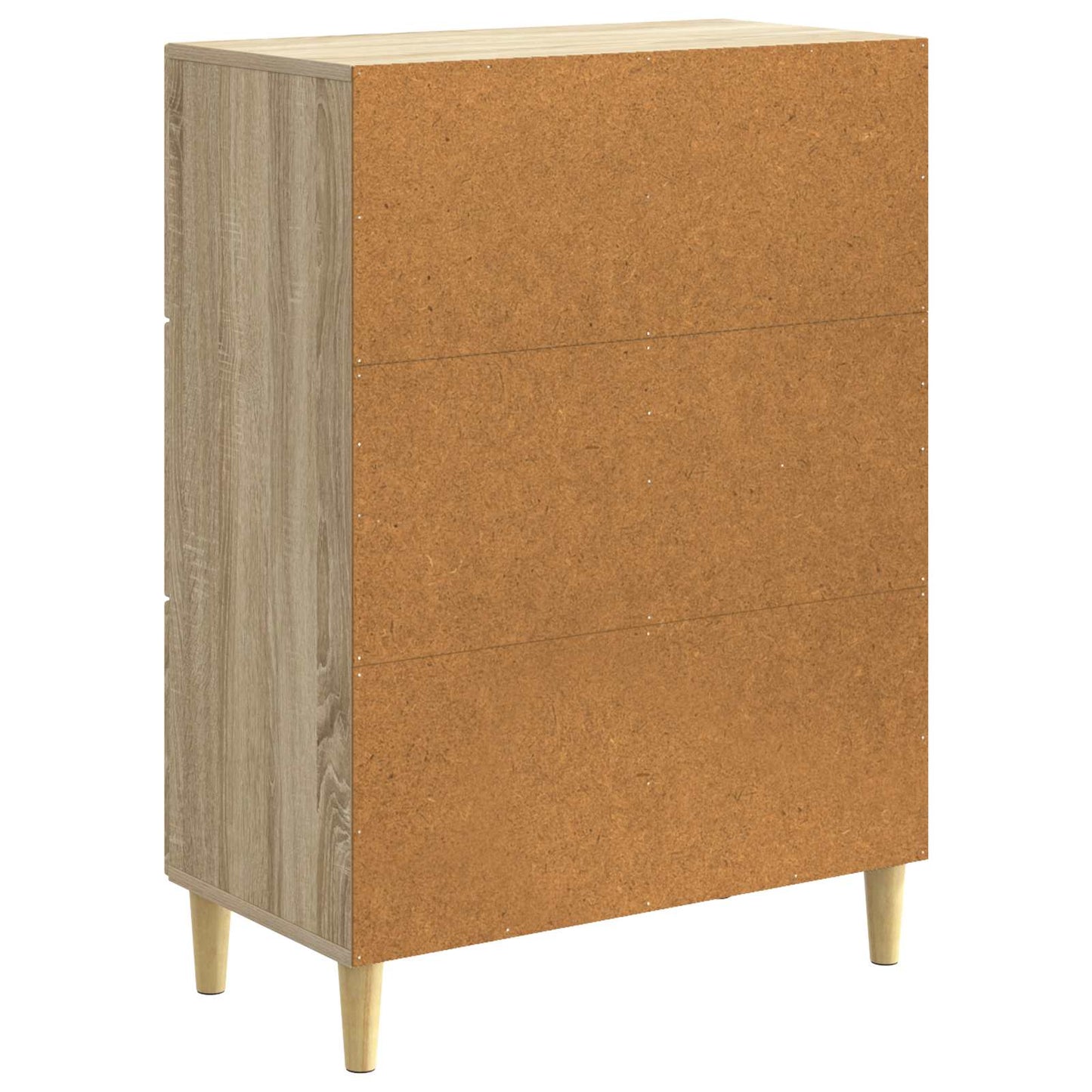 vidaXL Sideboard Sonoma Oak 66 x 34.5 x 90 cm Engineered Wood