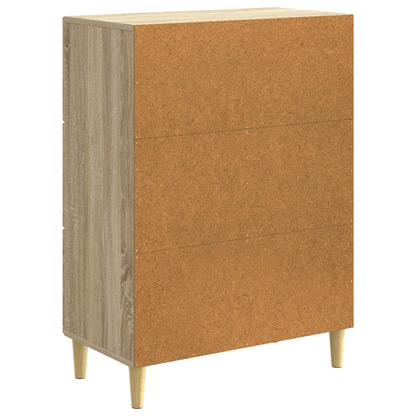 vidaXL Sideboard Sonoma Oak 66 x 34.5 x 90 cm Engineered Wood