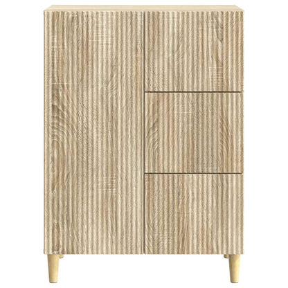 vidaXL Sideboard Sonoma Oak 66 x 34.5 x 90 cm Engineered Wood