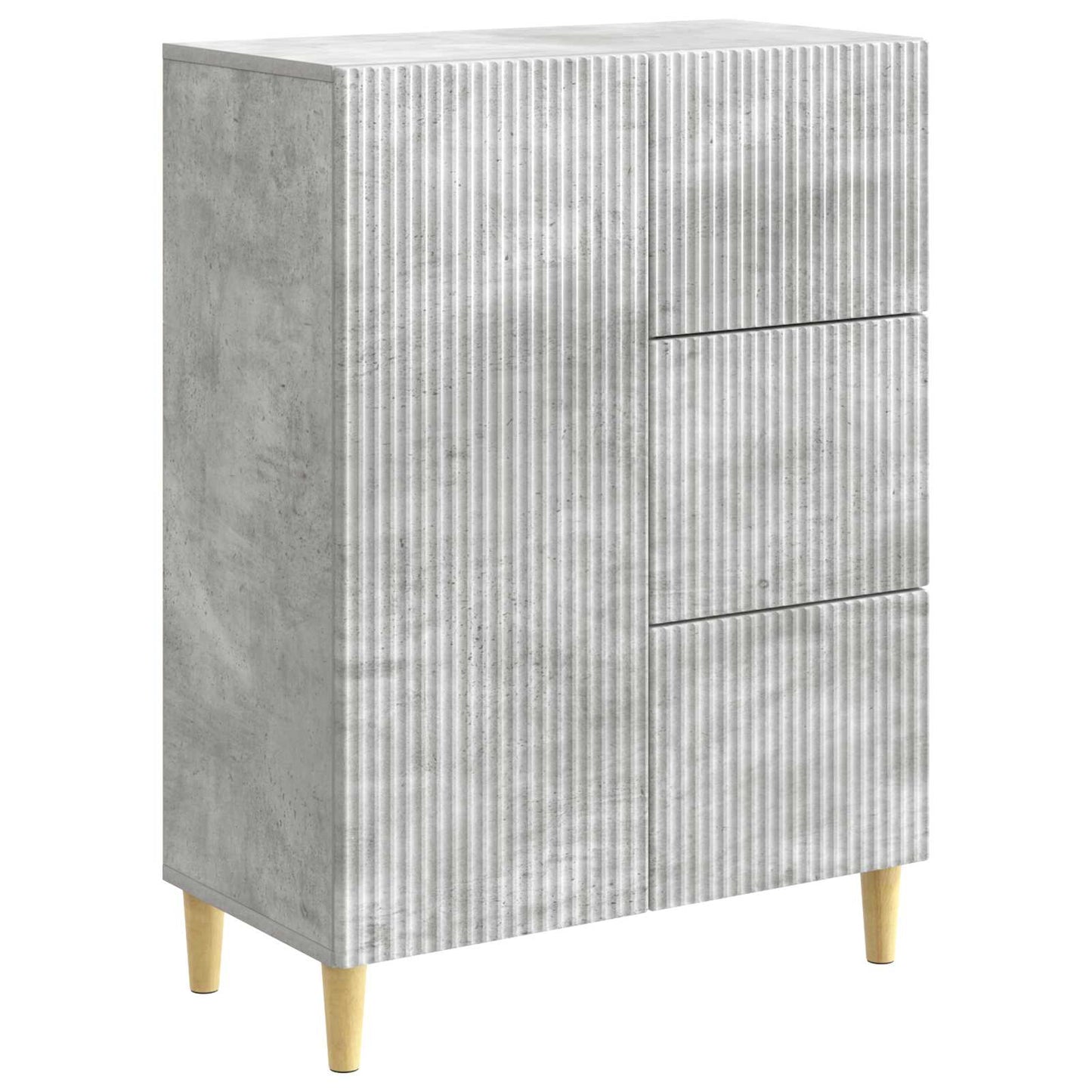 vidaXL Sideboard Concrete Grey 66 x 34.5 x 90 cm Engineered Wood