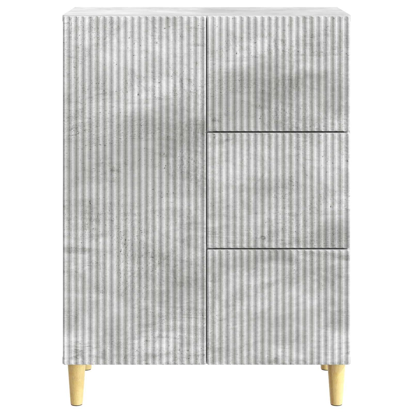vidaXL Sideboard Concrete Grey 66 x 34.5 x 90 cm Engineered Wood