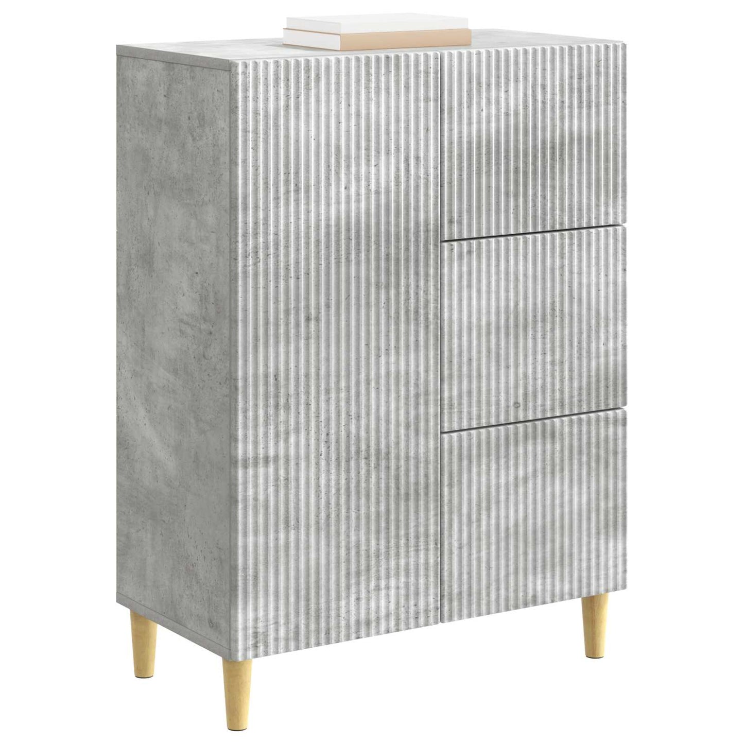 vidaXL Sideboard Concrete Grey 66 x 34.5 x 90 cm Engineered Wood