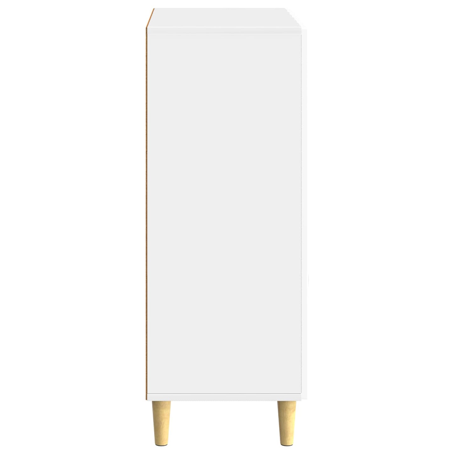 vidaXL Sideboard High Gloss White 66 x 34.5 x 90 cm Engineered Wood