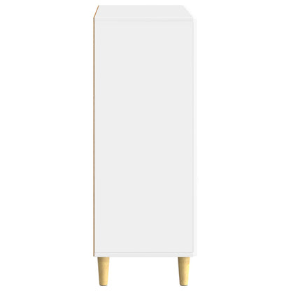 vidaXL Sideboard High Gloss White 66 x 34.5 x 90 cm Engineered Wood