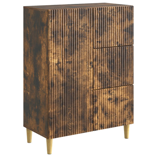 vidaXL Sideboard Smoked Oak 66 x 34.5 x 90 cm Engineered Wood