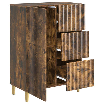 vidaXL Sideboard Smoked Oak 66 x 34.5 x 90 cm Engineered Wood