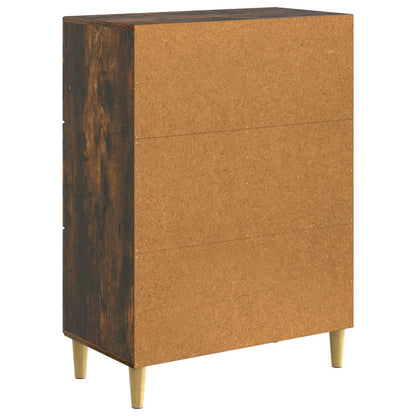 vidaXL Sideboard Smoked Oak 66 x 34.5 x 90 cm Engineered Wood