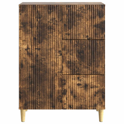 vidaXL Sideboard Smoked Oak 66 x 34.5 x 90 cm Engineered Wood