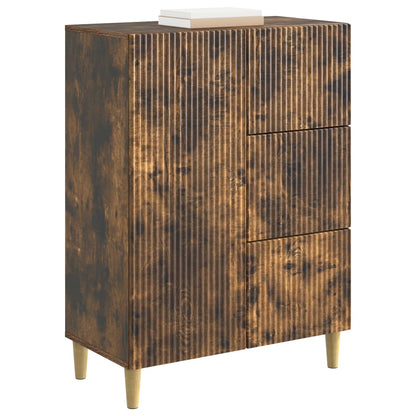 vidaXL Sideboard Smoked Oak 66 x 34.5 x 90 cm Engineered Wood