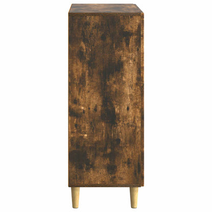 vidaXL Sideboard Smoked Oak 66 x 34.5 x 90 cm Engineered Wood