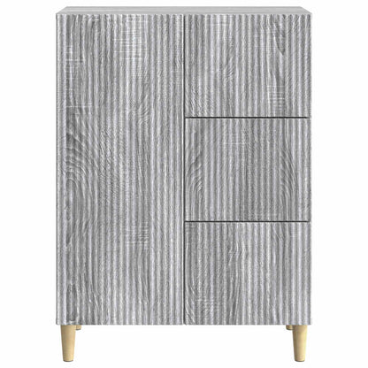 vidaXL Sideboard Grey Sonoma 66 x 34.5 x 90 cm Engineered Wood