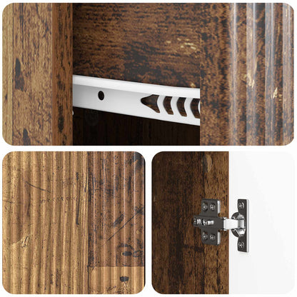vidaXL Sideboard Old Wood 66 x 34.5 x 90 cm Engineered Wood