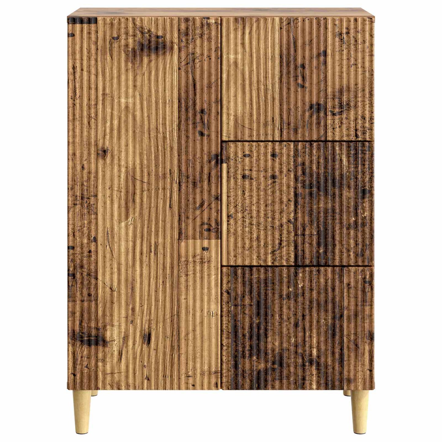 vidaXL Sideboard Old Wood 66 x 34.5 x 90 cm Engineered Wood
