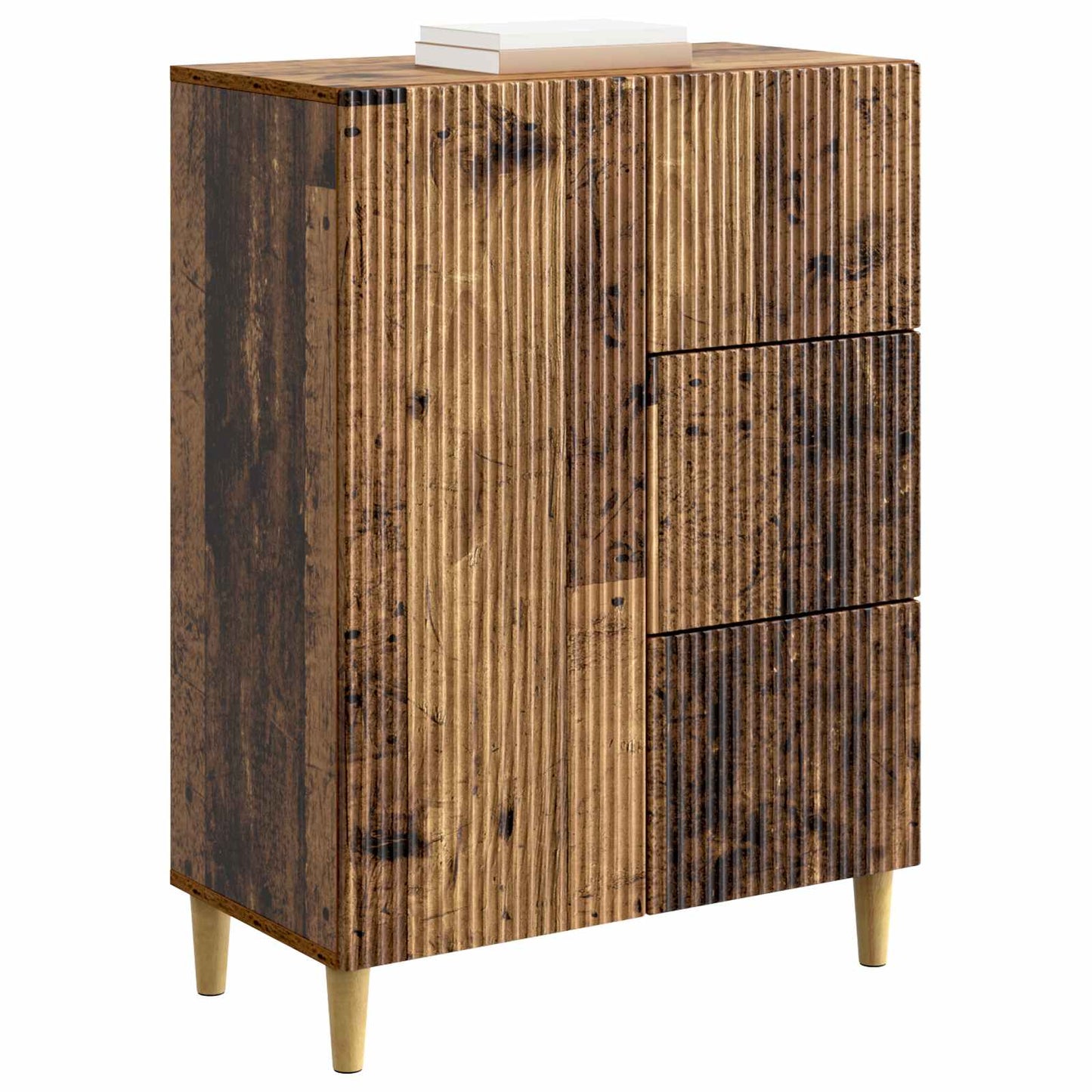 vidaXL Sideboard Old Wood 66 x 34.5 x 90 cm Engineered Wood