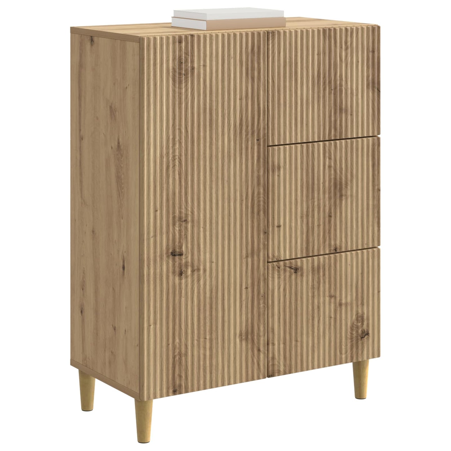 vidaXL Sideboard Artisan Oak 66 x 34.5 x 90 cm Engineered Wood