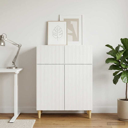 vidaXL Sideboard with Drawer White 66 x 34.5 x 90 cm Engineered Wood