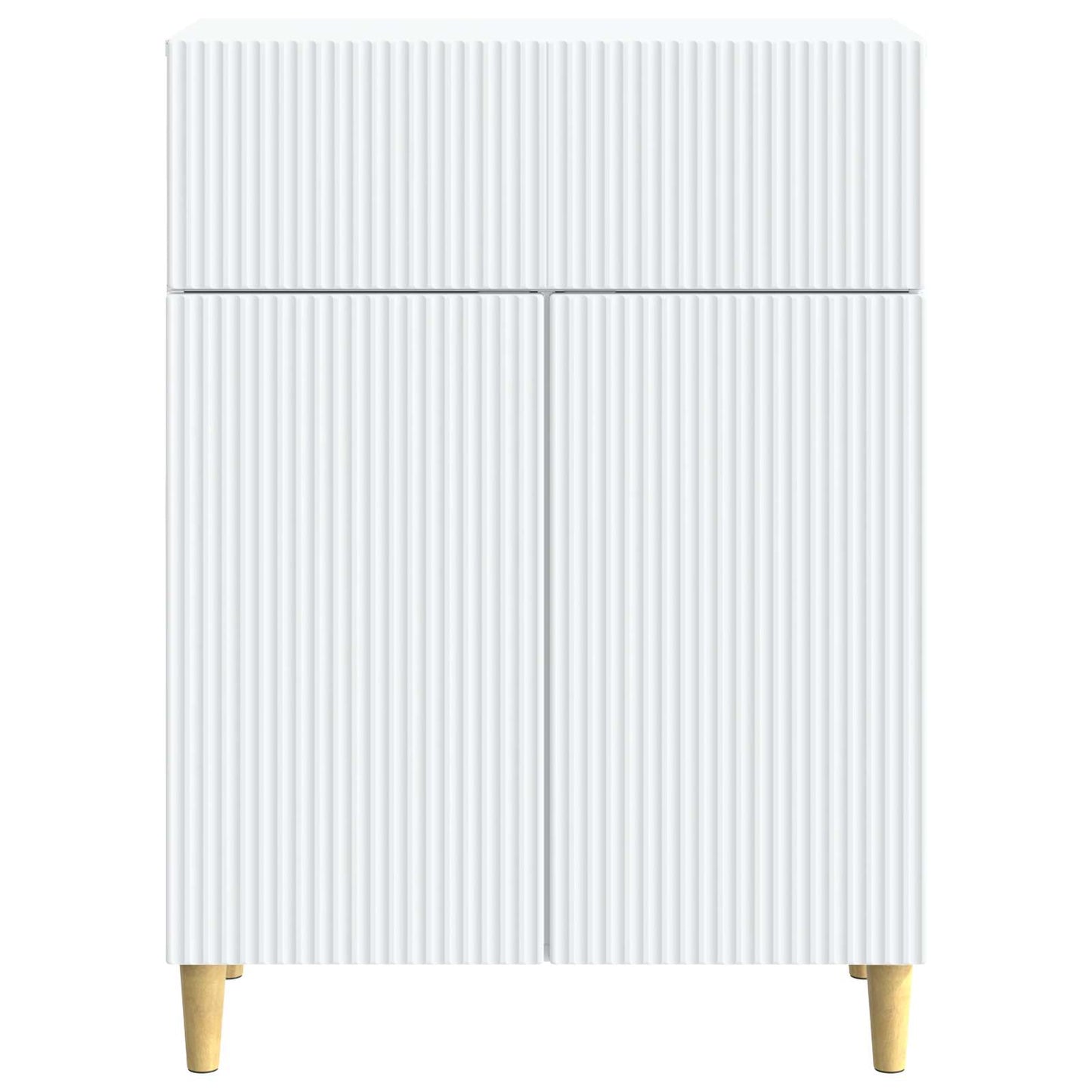 vidaXL Sideboard with Drawer White 66 x 34.5 x 90 cm Engineered Wood