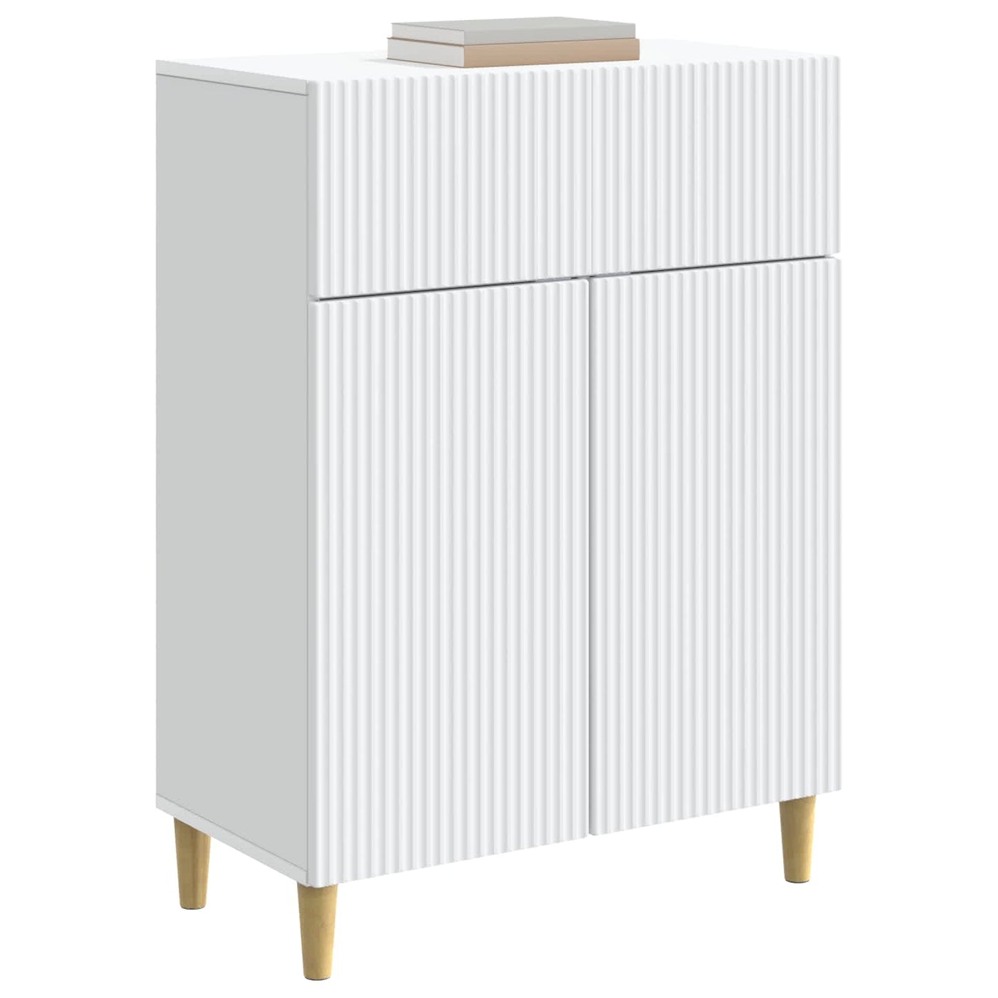 vidaXL Sideboard with Drawer White 66 x 34.5 x 90 cm Engineered Wood
